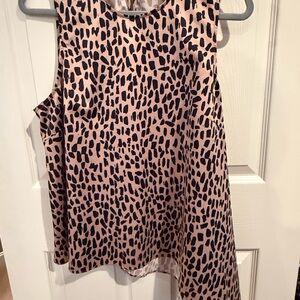 Hutch Black and Tan Patterned Blouse